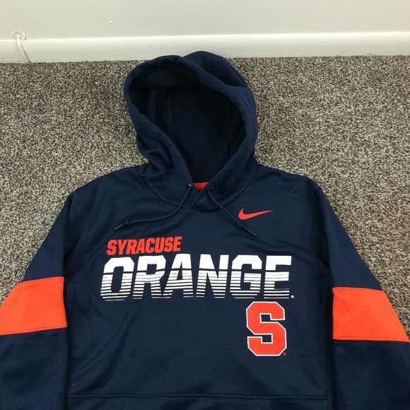 Syracuse Orange Hoodie Nike Dri Fit On Field Sweatshirt Blue Mens Small